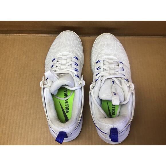 Nike Zoom HyperAce 2 Volleyball Sneakers White & Blue Women's Size 10 - Picture 7 of 9